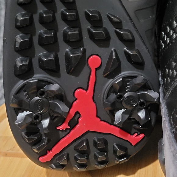 Jordan 9 Retro Golf Shoes Mens Size 7.5 Shadow Black Charcoal Red FJ5934-002 NEW main image 5